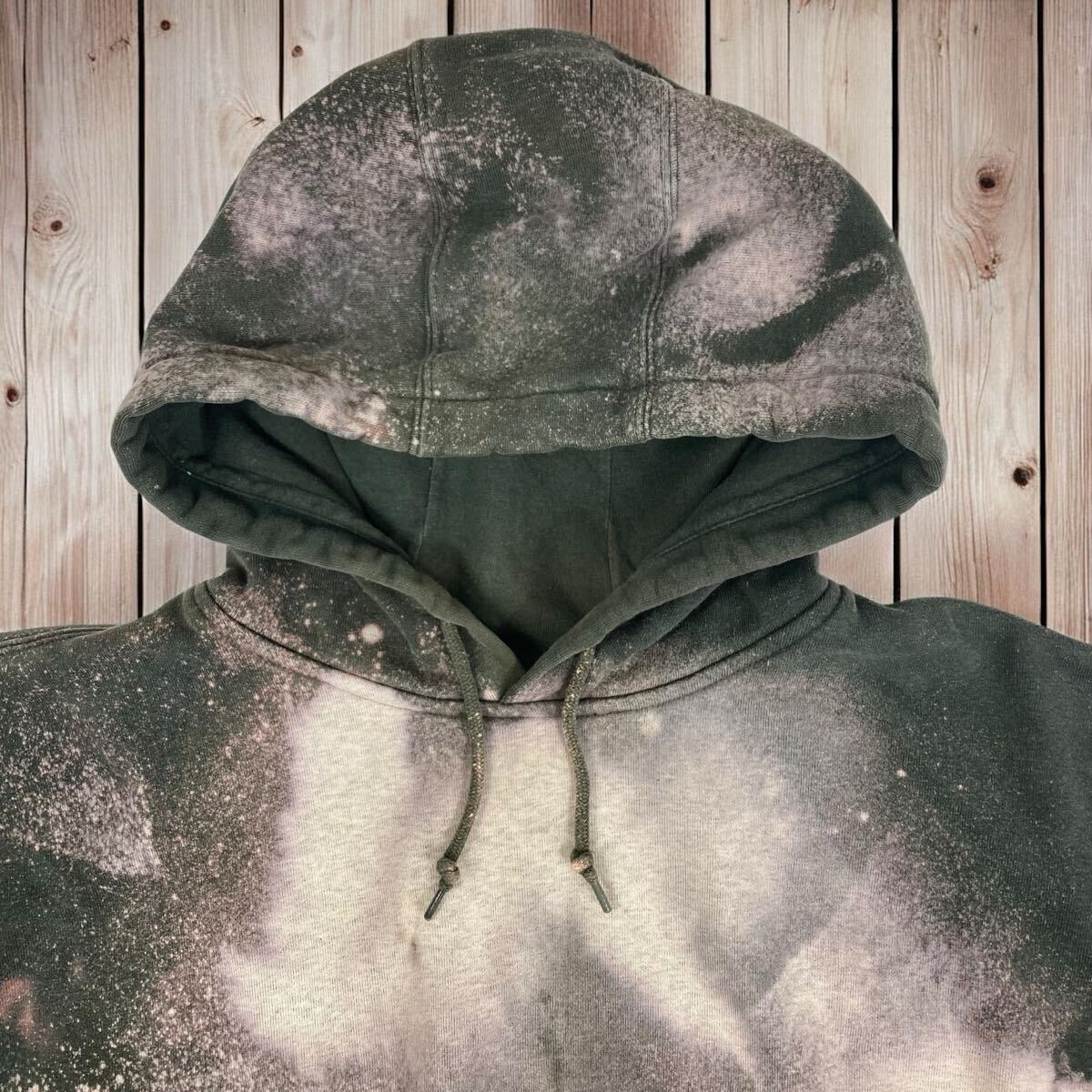 09M253◯ Carhartt カーハート フェード ブリーチ ギャラクシー ビックサイズ プルオーバーパーカー ストリート スケボー メンズ 2XL_画像2