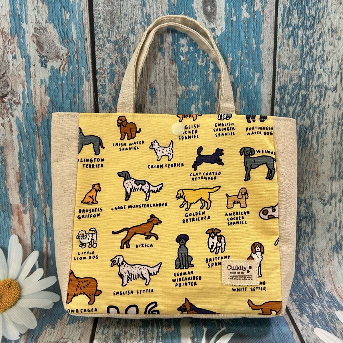 マチつきミニトートS☆ワンちゃん図鑑☆ハンドメイド