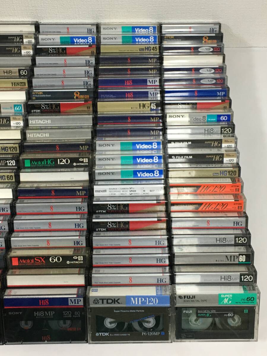 ★☆コ156 中古 8ミリ 8㎜ ビデオテープ Hi8 100本 まとめ売り SONY TDK FUJIFILM 他☆★