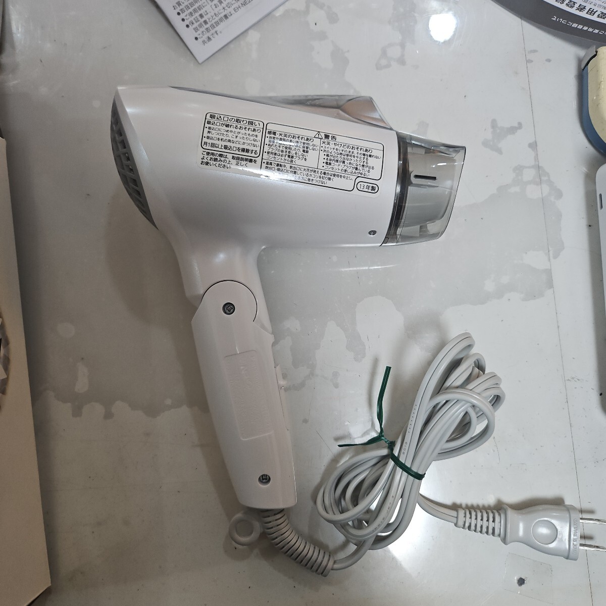 美品 Panasonic パナソニック ヘアドライヤー ionity パールホワイト マイナスイオン 箱付き 説明書付き EH-NE23_画像2