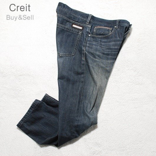 C225■希少BIGサイズW84 33★BURBERRYバーバリー★W84 33デニムジーンズパンツ_画像4