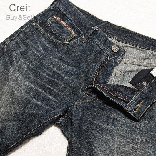 C225■希少BIGサイズW84 33★BURBERRYバーバリー★W84 33デニムジーンズパンツ_画像2