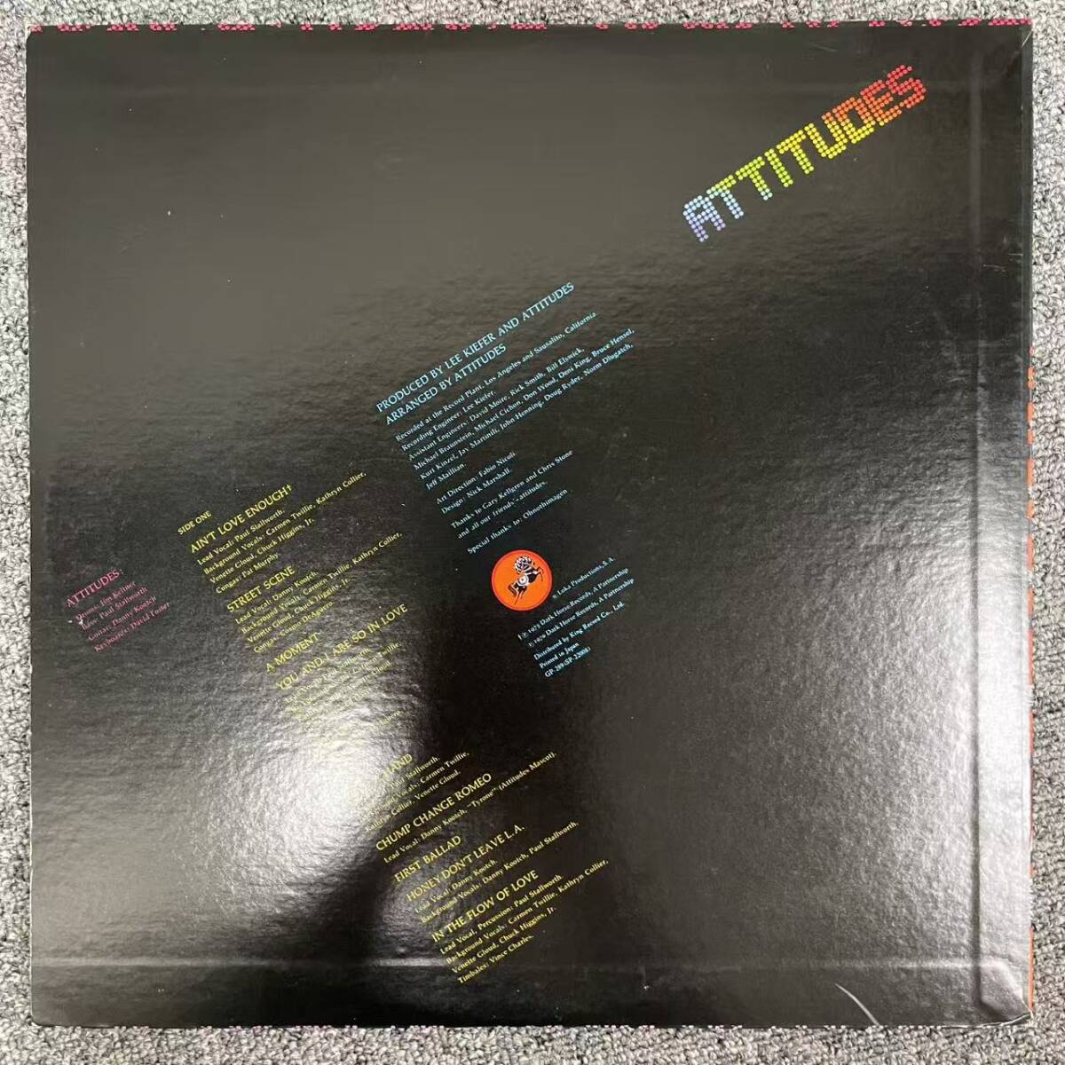 Attitudes アティチューズ/紳士録 LP 国内盤 GP-289/NF090443_画像2