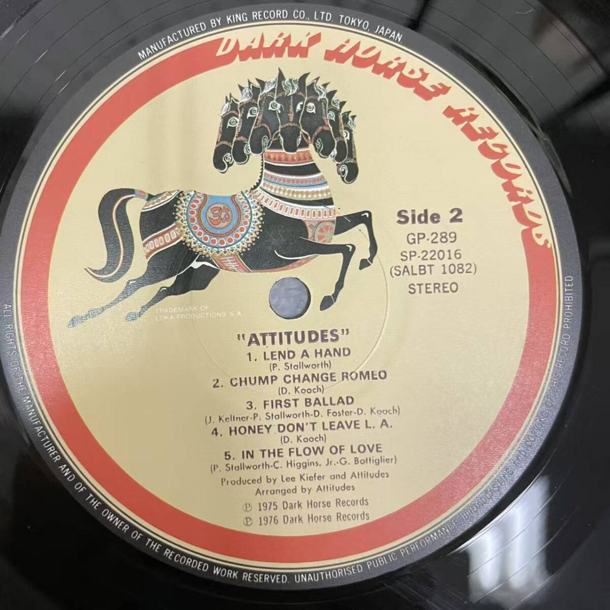 Attitudes アティチューズ/紳士録 LP 国内盤 GP-289/NF090443_画像4