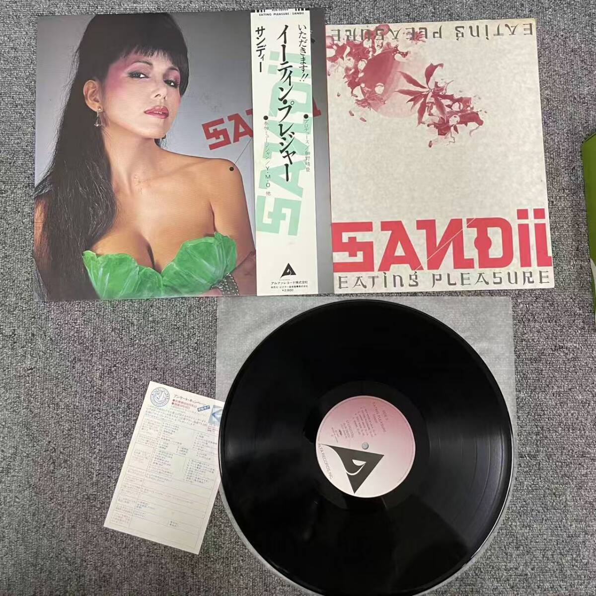 帯 国内盤 サンディーオニール/イーティンプレジャー/ALFA ALR28002 LP/NF092915_画像3