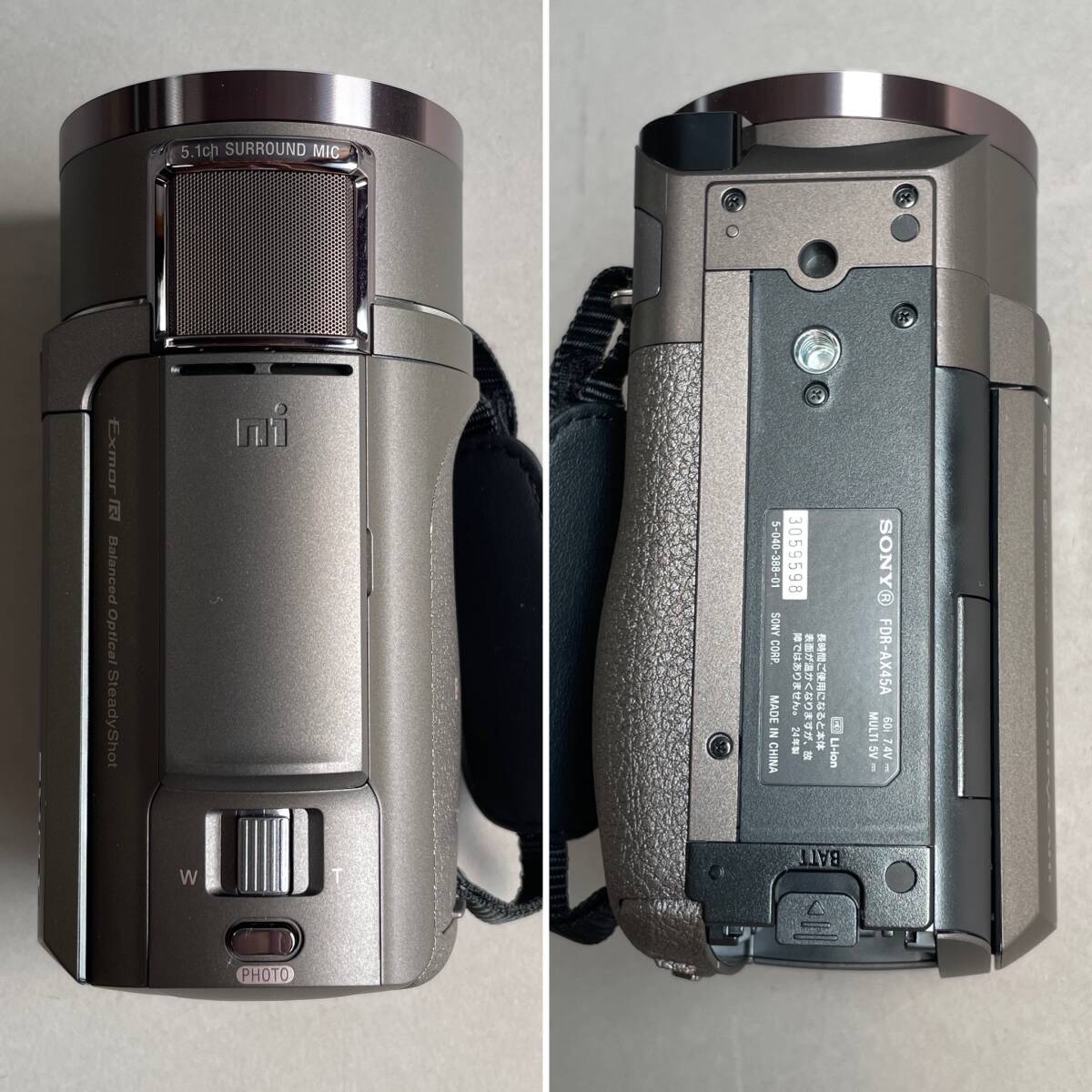 MS3390 美品 一部動作確認 SONY ソニー デジタル4Kビデオカメラレコーダー FDR-AX45A 箱?取説?付屬品あり (検)ハンディカム 動畫 撮影