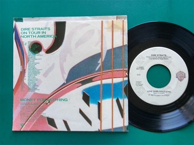 ★US45★BB誌1位「マネー・フォー・ナシング(ロング・エディット)」ダイア・ストレイツ PS付き! _画像2