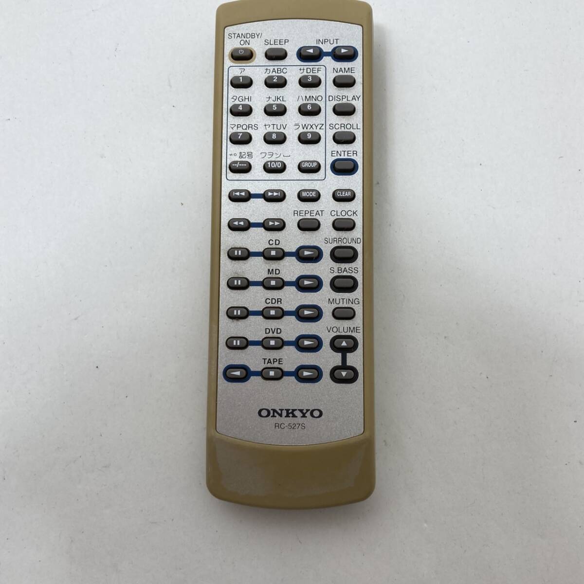 【オンキョー 純正 リモコン 21R04】動作保証 即日発送 RC-527S ONKYO オーディオリモコン_画像1