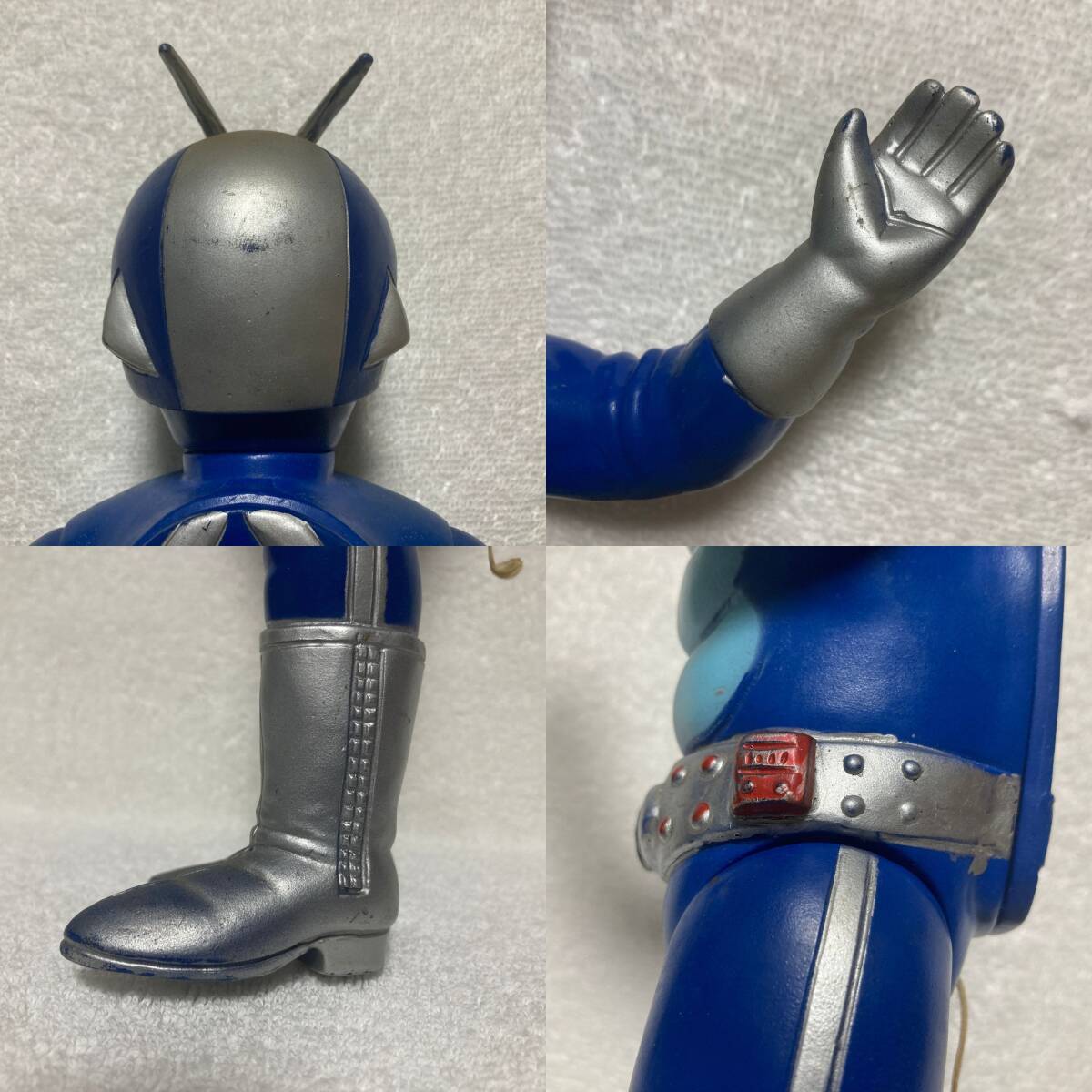 マスダヤ - ソフビ フィギュア / トーキング 仮面ライダー - 当時物 ビンテージ 約40cm_画像9