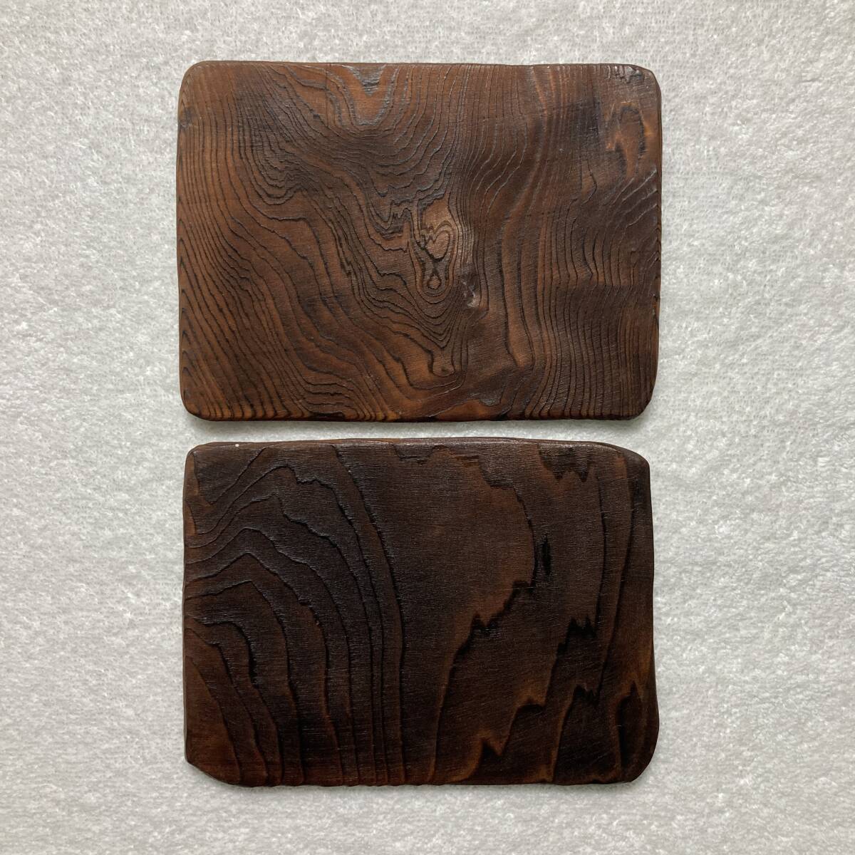 置物 工芸品 飾り / 日本の浮世絵 木製の板 - 2枚セット_画像2