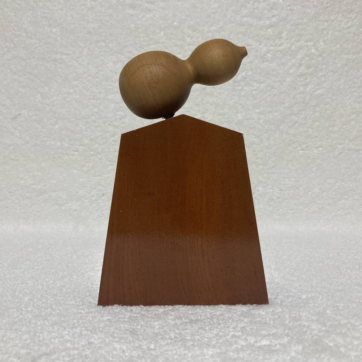 置物 工芸品 / 日本の将棋の駒 瓢箪 木製 - 2個セット_画像7