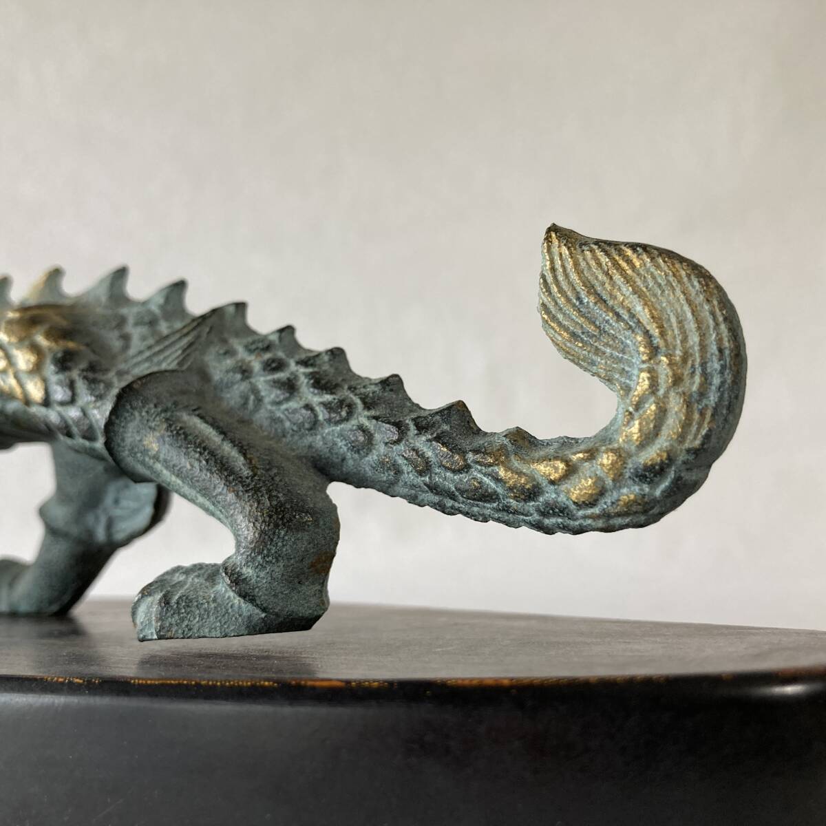 渡辺環水 龍 祥龍 工芸品 銅製 置物 - 26cm_画像4