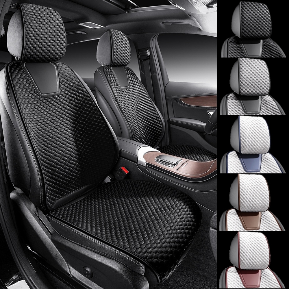 スズキ ハスラー MR31S MR41S シートカバー 2025年モデル 綿 コットン 車 エプロンタイプ 運転席 助手席 前席セット 5色 CTA_画像1