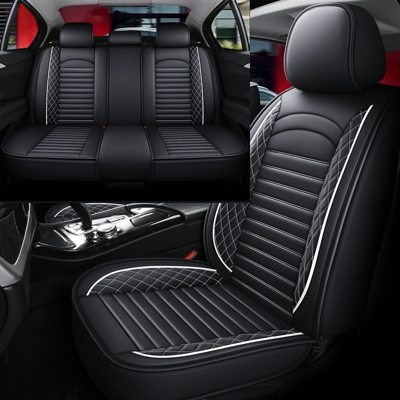 シートカバー 防水 車 三菱 コルト プラス Z30 2025年モデル レザー 運転席 助手席 2列目 前後席セット 被せるだけ 選べる5色 TANE C_画像5