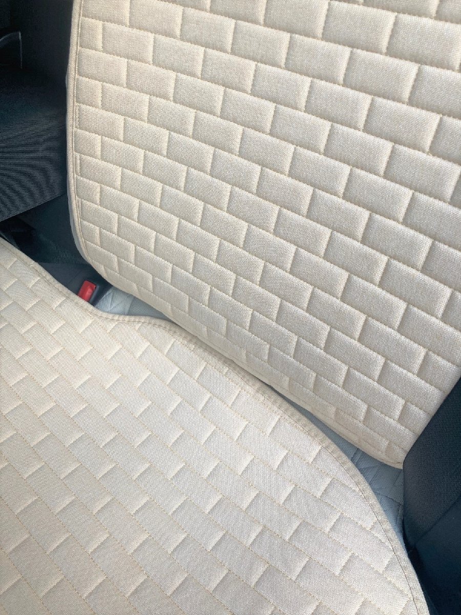 RS Q3 8U シートカバー アウディ 後席 2025年モデル リネン素材 麻 エプロンタイプ スバル 選べる5色_画像8