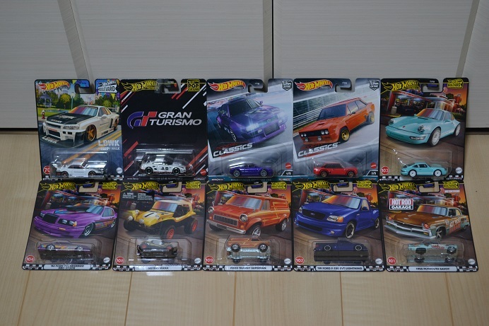Hot WHeeLs PREMIUM 10個セット ホットウィール BOULEVARD ブールバード POP CULTURE ポップカルチャー スカイライン GT-R ポルシェ_画像1