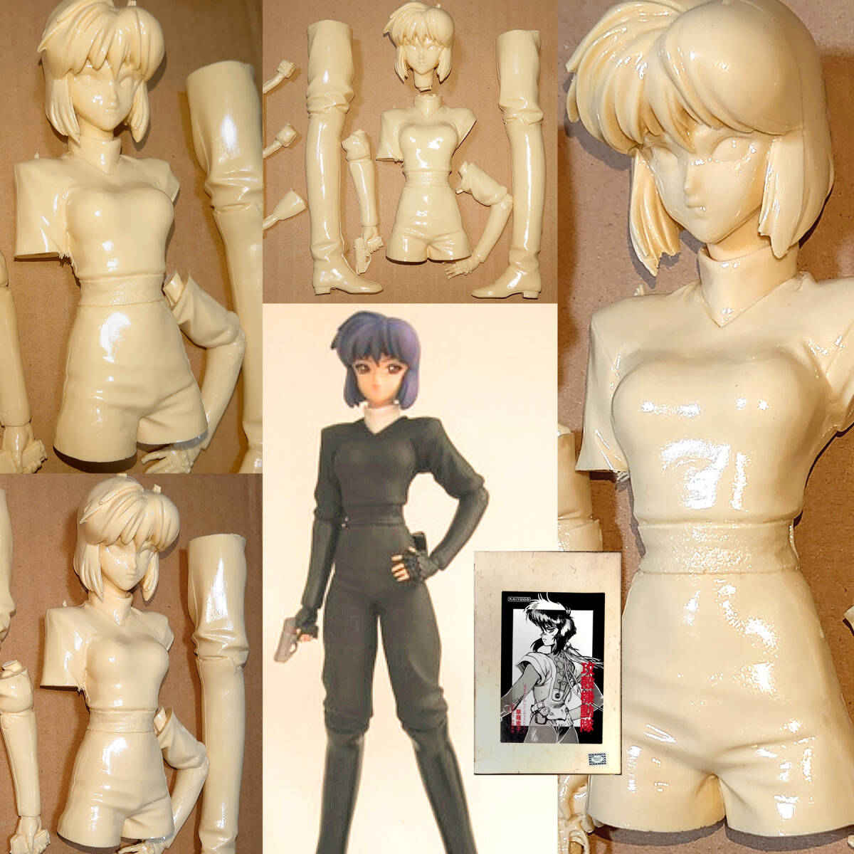 1/6 草薙素子　寺岡邦明 原型　攻殻機動隊 　士郎正宗　海洋堂　ワンフェス　ガレージキット　ガレキ　レジン_画像1