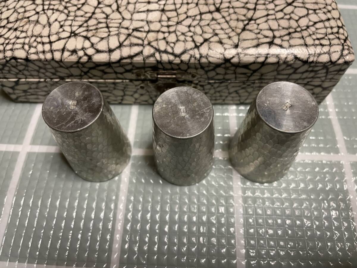 . товар рюмка чашка саке 3 шт. комплект Showa Retro античный