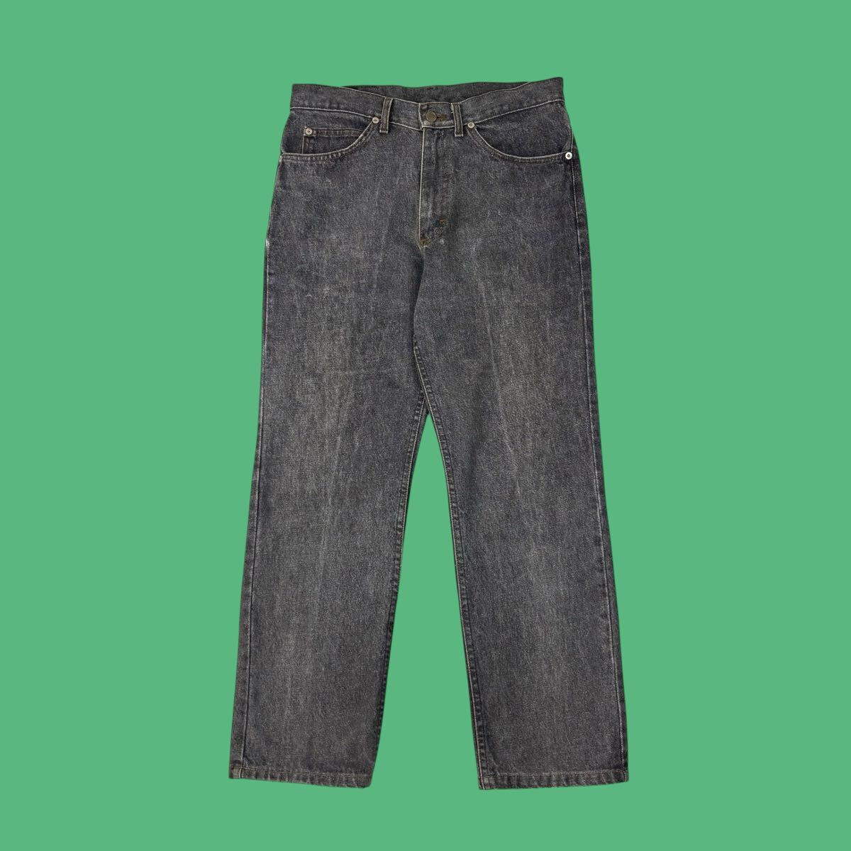 80s Lee 201 Black Denim Pants made in USA W31 80年代 リー 先染め ブラックデニムパンツ USA製 アメリカ製 vintage ヴィンテージ _画像1