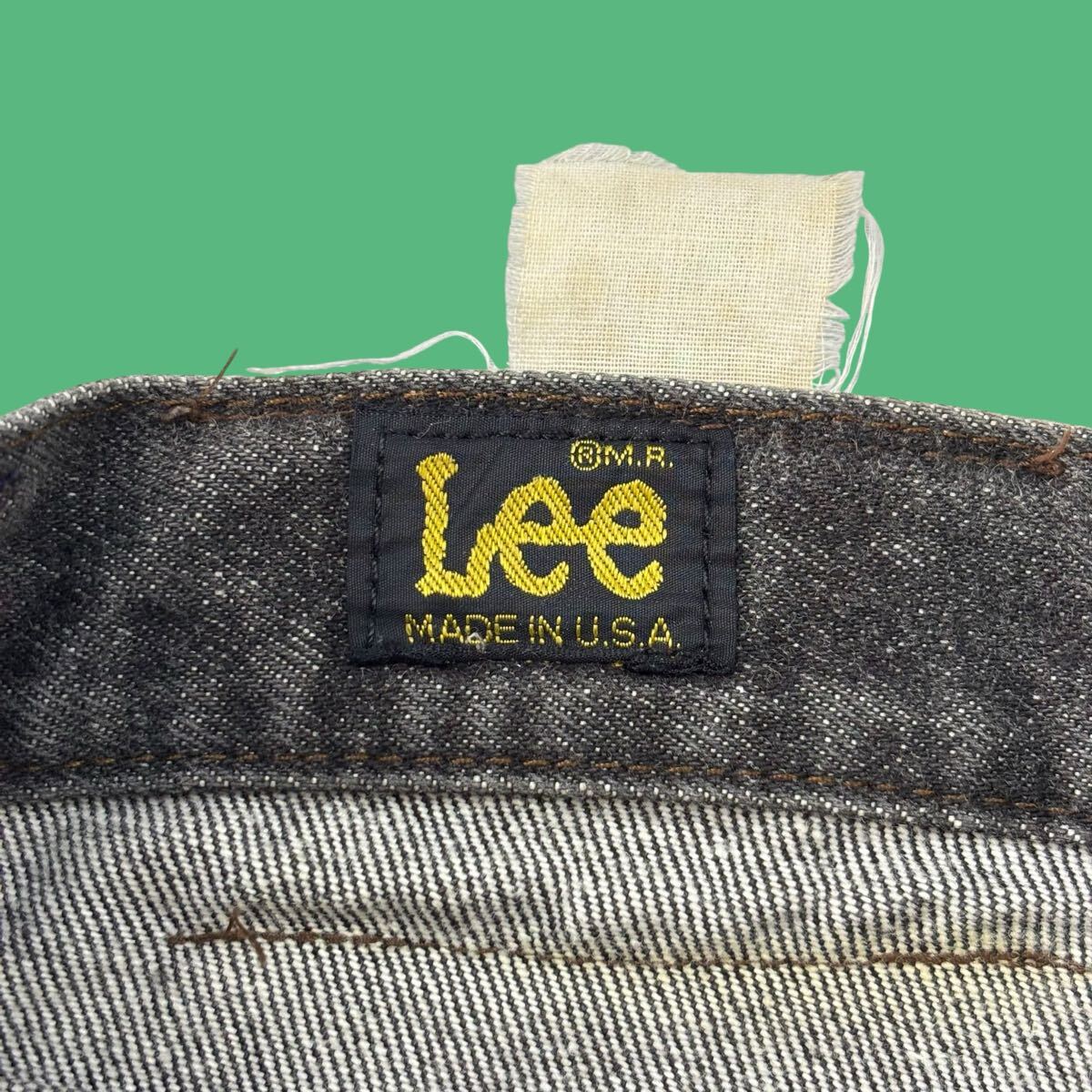 80s Lee 201 Black Denim Pants made in USA W31 80年代 リー 先染め ブラックデニムパンツ USA製 アメリカ製 vintage ヴィンテージ _画像5