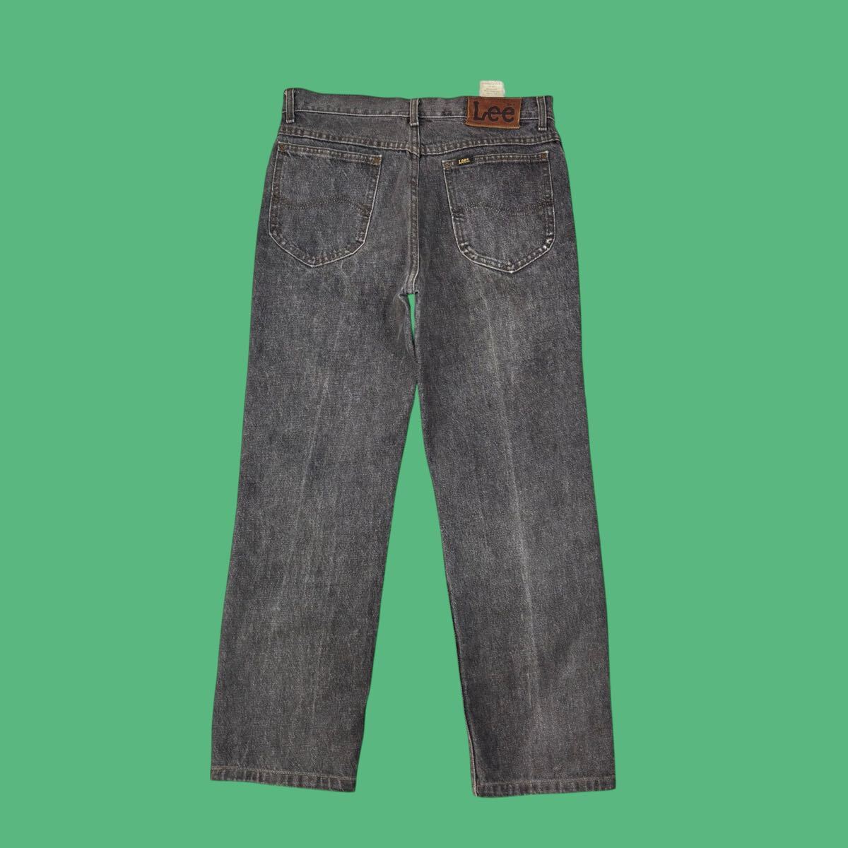 80s Lee 201 Black Denim Pants made in USA W31 80年代 リー 先染め ブラックデニムパンツ USA製 アメリカ製 vintage ヴィンテージ _画像9