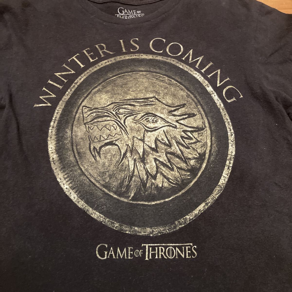 GAME OF THRONES ゲームオブスローンズ　プリントTシャツ　半袖Tシャツ　ムービーTシャツ Mサイズ USA古着 アメリカ古着_画像2