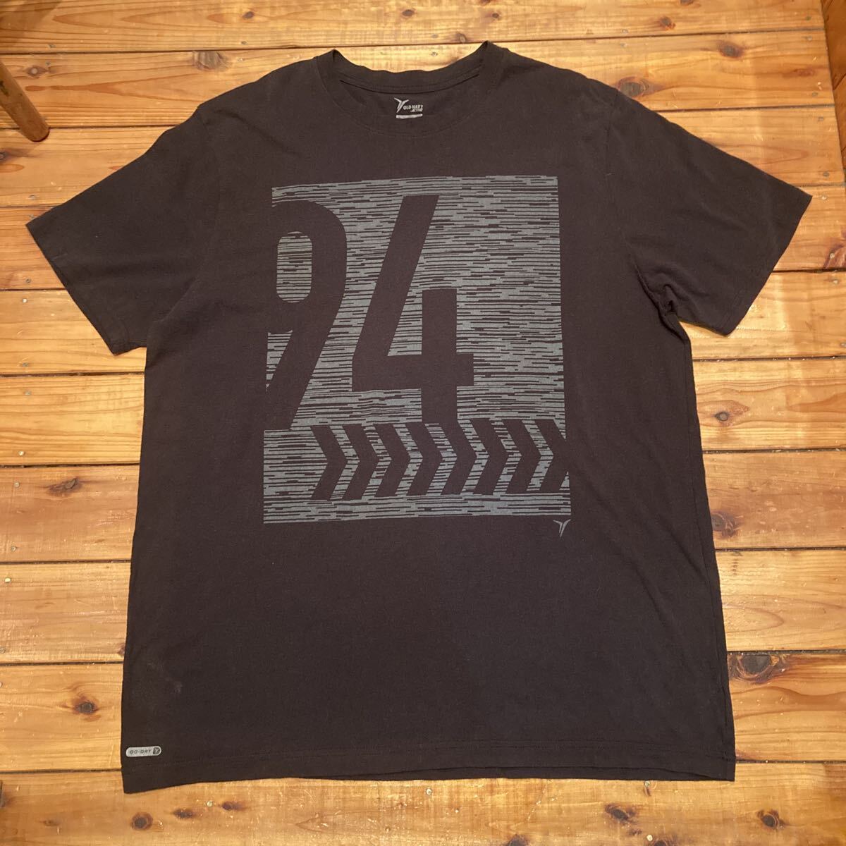 OLD NAVY プリントTシャツ 半袖Tシャツ ブラック　XLサイズ USA古着 アメリカ古着_画像1