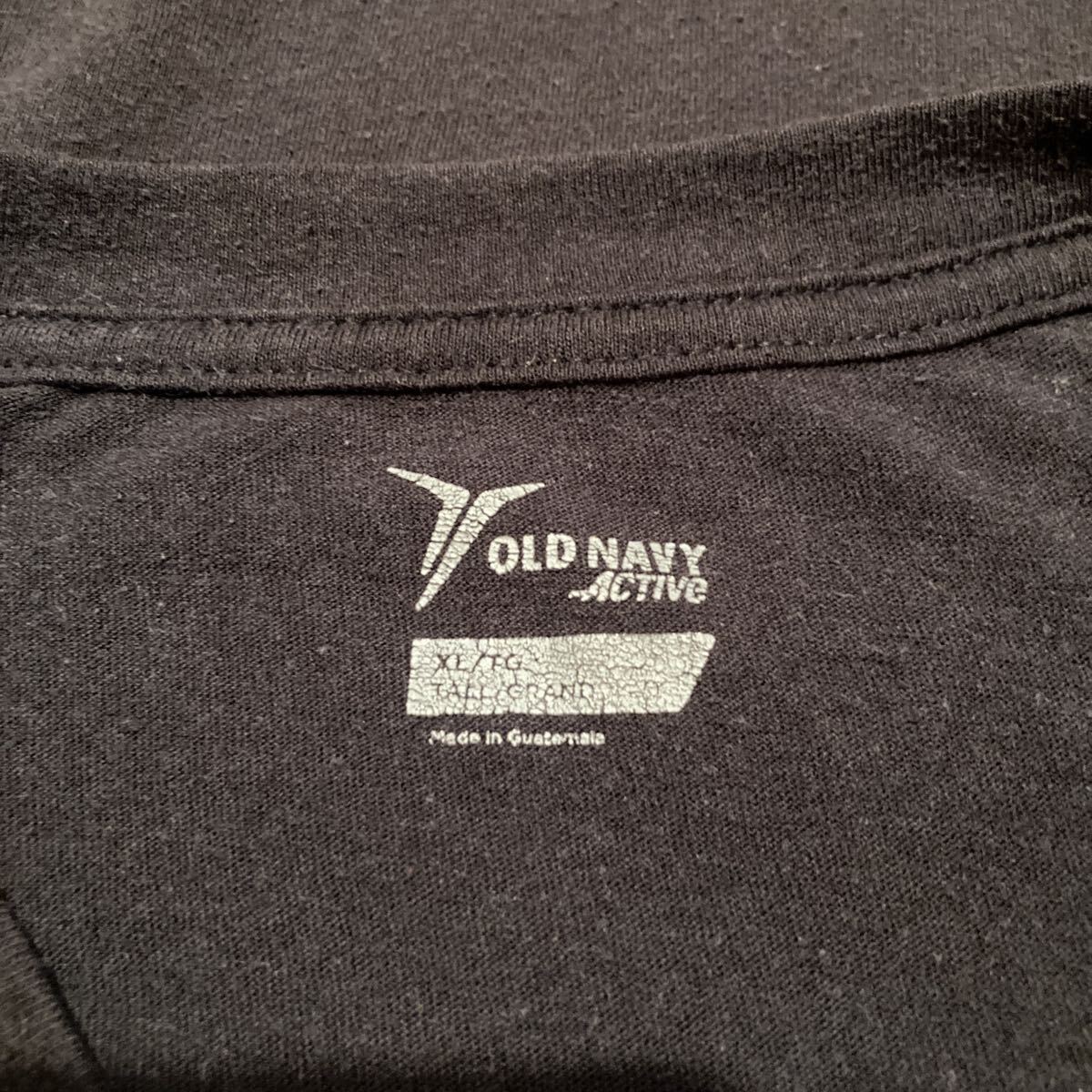 OLD NAVY プリントTシャツ 半袖Tシャツ ブラック　XLサイズ USA古着 アメリカ古着_画像4