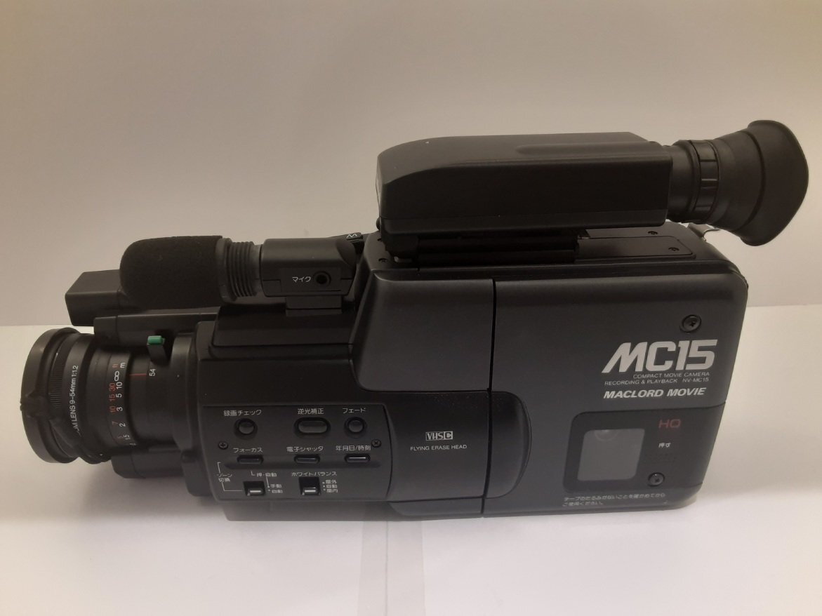 ★ナショナル NATIONAL NV-MC15 コンパクトビデオカメラ マックロードムービー 9-54mm 1:1.2 通電確認済み【中古】｛dgs3517｝
