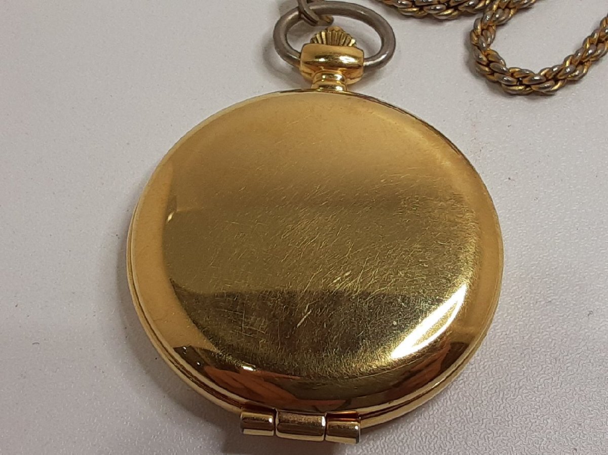 セイコー SEIKO アルバ サクセス ヴィンテージ 懐中時計 ポケット ウォッチ V701-0A10 SS GP アナログ クォーツ ALBA【中古】 ht5462_画像5