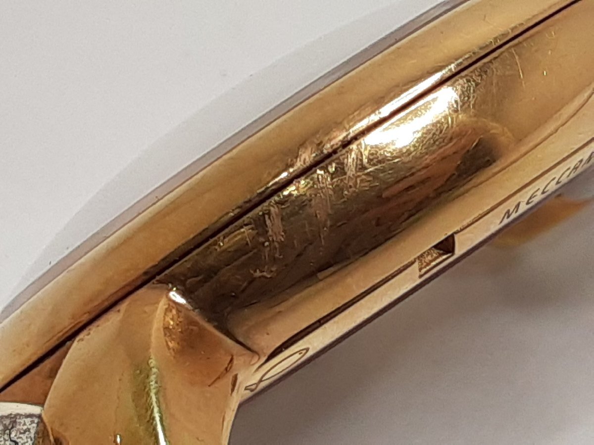 ガガミラノ GAGA MILANO マヌアーレ 48 MM 手巻き メンズ 腕時計 5311-01 スケルトン 白 SS GP レザー ブレス【中古】【送料無料】 ht5403_画像9