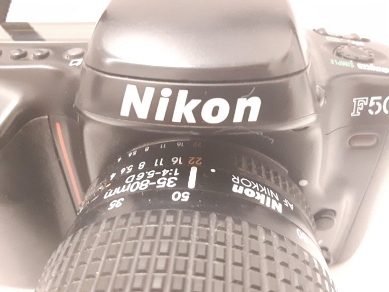 ★ニコン Nikon F50 フィルム 一眼レフ カメラ NIKKOP 1:4-5.6D 35-80mm 動作未確認(rèn) ジャンク【中古】 dgs4081