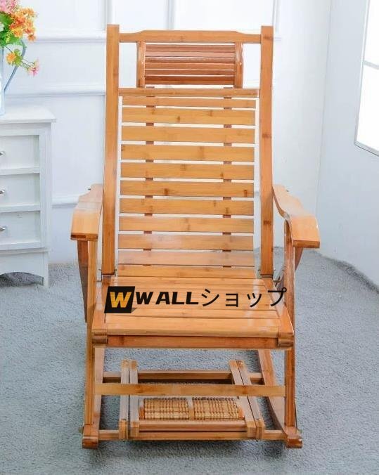  бамбук производства кресло-качалка отдых для складной стул временный . lounge стул для бытового использования стул высота настройка возможность длина подушка . имеется 