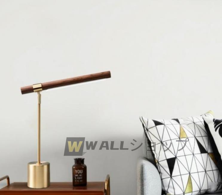 店長(zhǎng)特選★特売！人気☆◆超美品 デザイン　インテリア　ナイトスタンド　　ゴールド　ウッド　間接照明　テーブルライト　ランプ