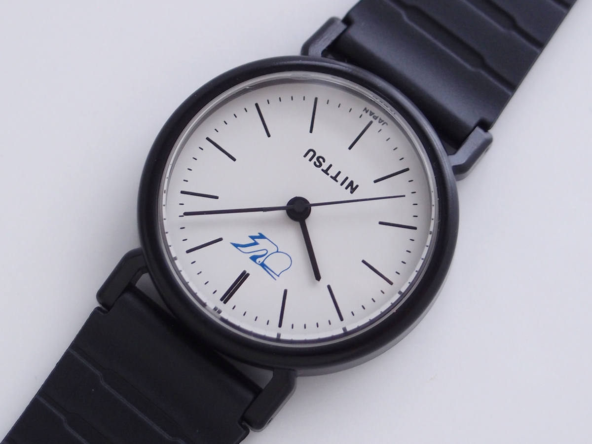 NITTSU ノベルティ 腕時計！日本通運株式会社 NIPPON EXPRESS 日通 クオーツ 裏フタ竜頭 ビンテージ 珍品 栃木時計_画像3