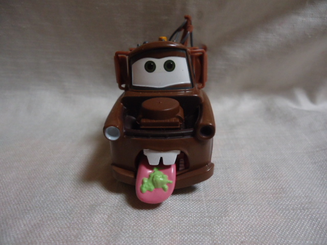 即決　ＵＳ　ディズニー　カーズ　舌出し　メーター　10.4センチ　ダイキャスト　ミニカー　飾り物　大_画像1