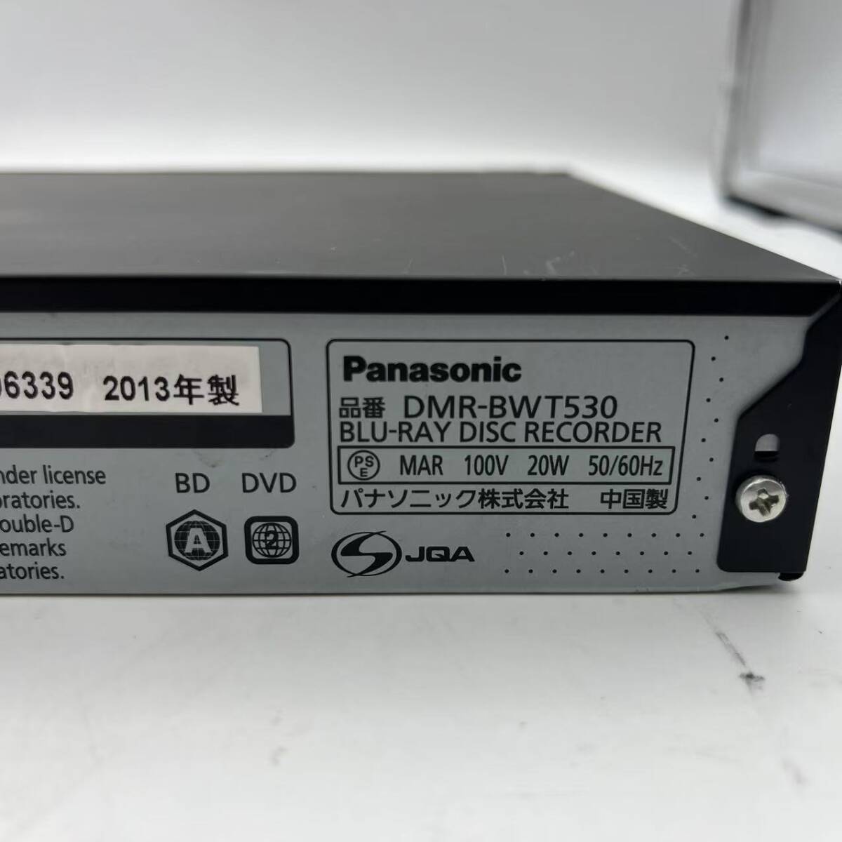 【送料無(wú)料】☆完動(dòng)品☆ HDD2TB パナソニック DIGA DMR-BWT530☆HDD搭載ハイビジョンブルーレイディスクレコーダー