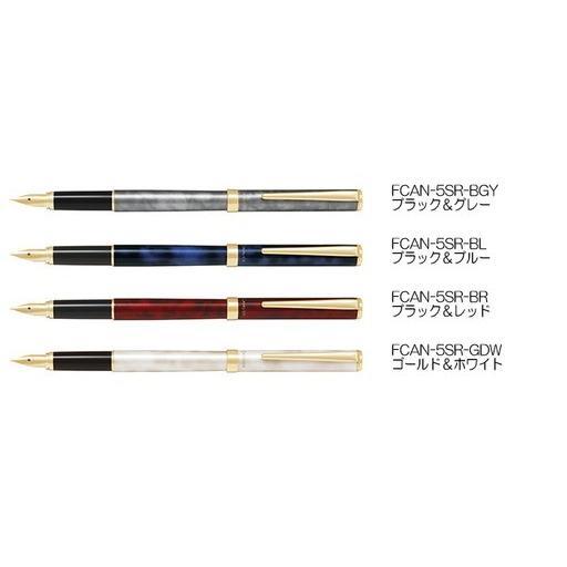 送料無(wú)料【試し書(shū)きのみ 洗浄済】パイロット 萬(wàn)年筆 カヴァリエ ブラック＆ブルー 細(xì)字 FCAN-5SR-BL-F　青　4902505548994
