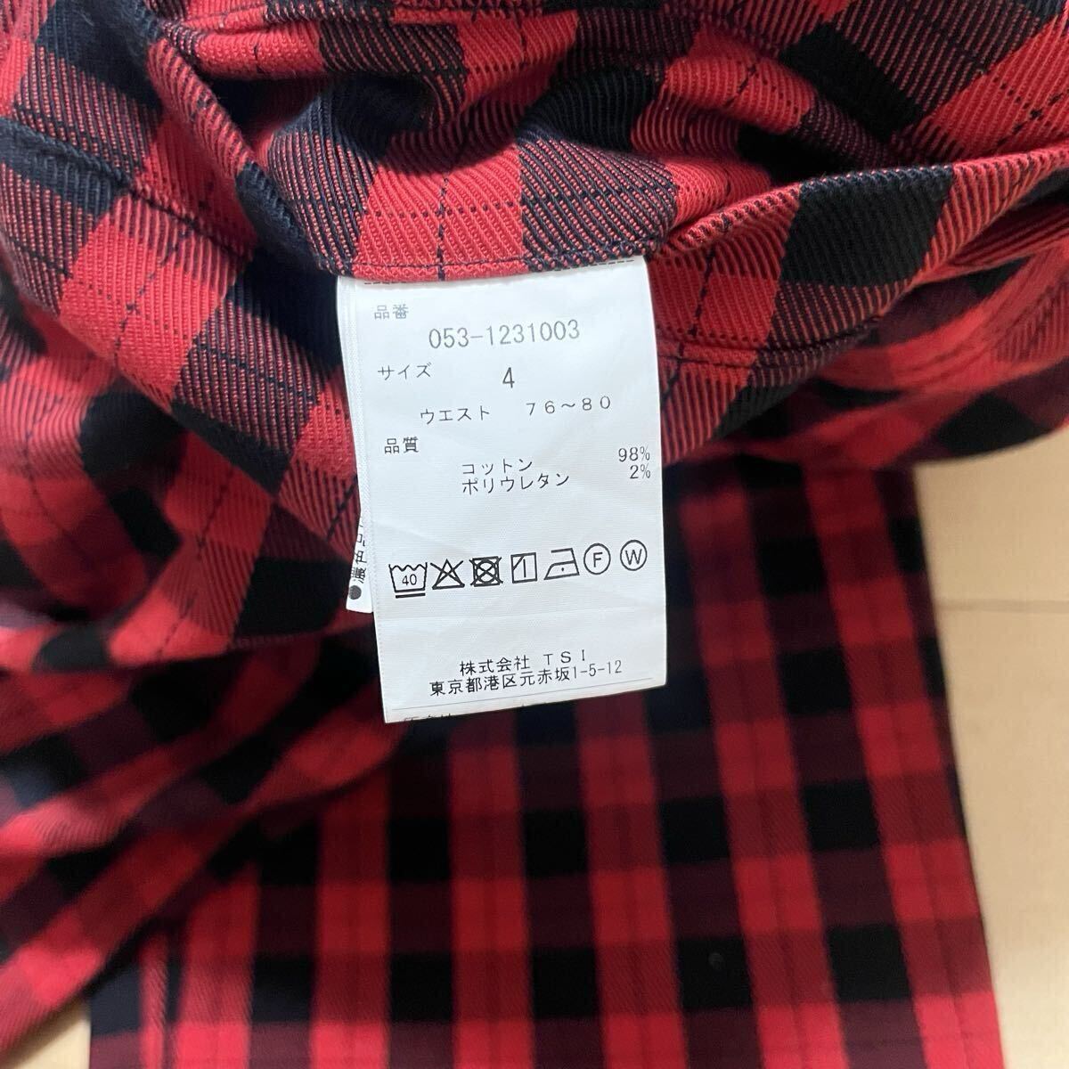 ★パーリーゲイツ チェック柄 パワフルコットンパンツ メンズ ★送料無料 正規品_画像9