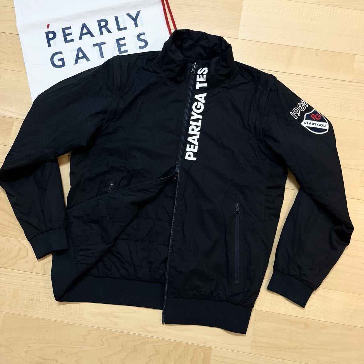 ★美品 パーリーゲイツ 4WAY リバーシブルジャケット スニードブルゾン ベスト メンズ ★送料無料 正規品 _画像1