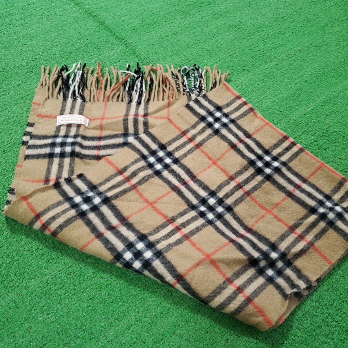 BURBERRY バーバリー マフラー まとめ売り 2本 チェック グレー ブラウン ノバチェック 正規(guī)品 オススメ カシミヤ カシミア ラムウール