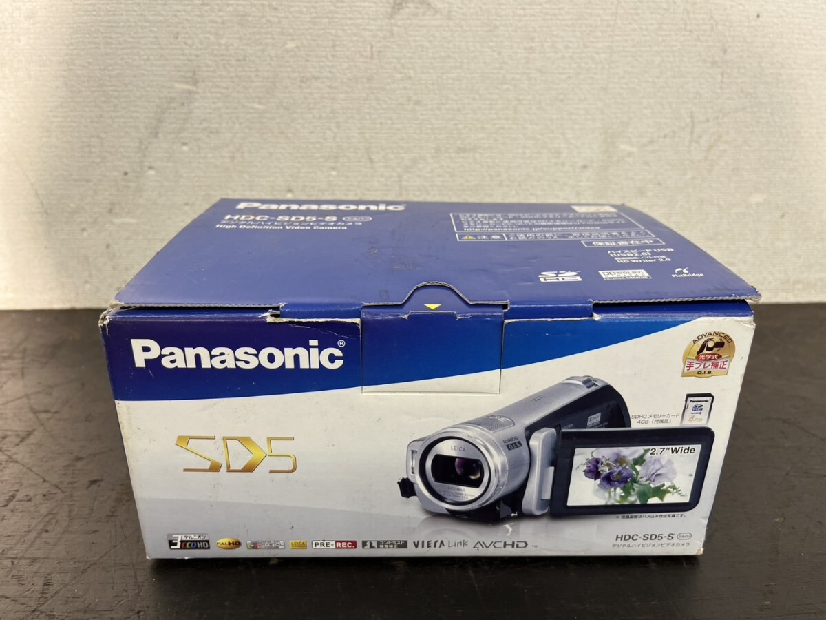 極美品 Panasonic パナソニック デジタルハイビジョンビデオカメラ HDC-SD5-S 