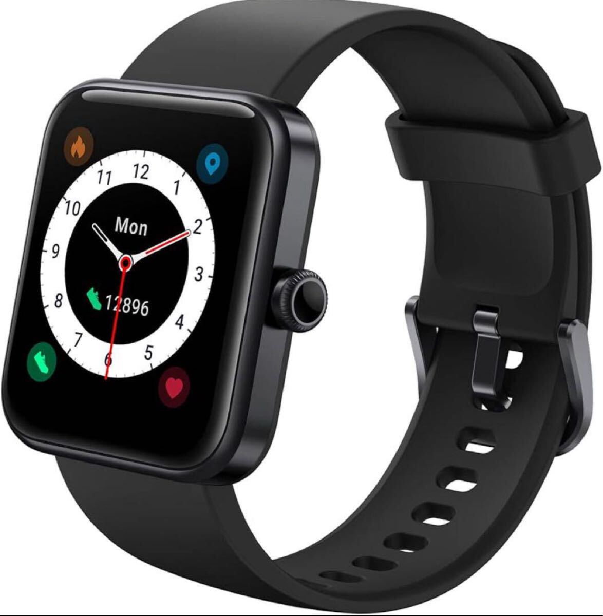 スマートウォッチAlexa対応/iPhone/Android対応/ 活動量計5ATM防水 VeryFit Pro(44mm) 1.69インチ Bluetooth Alexa音声 運動モード