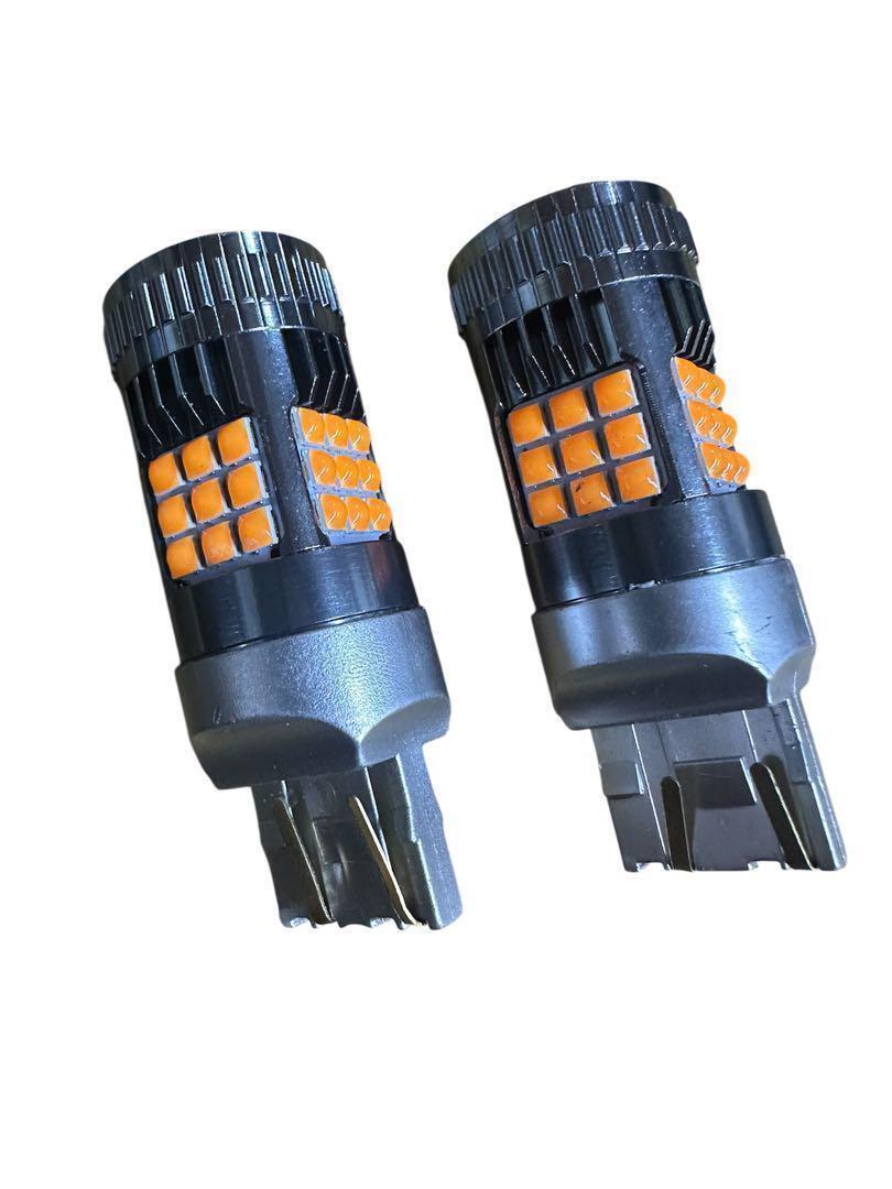 T20 ダブル LED 2球 50w 5200lm 爆光 7440イエロー358_画像5
