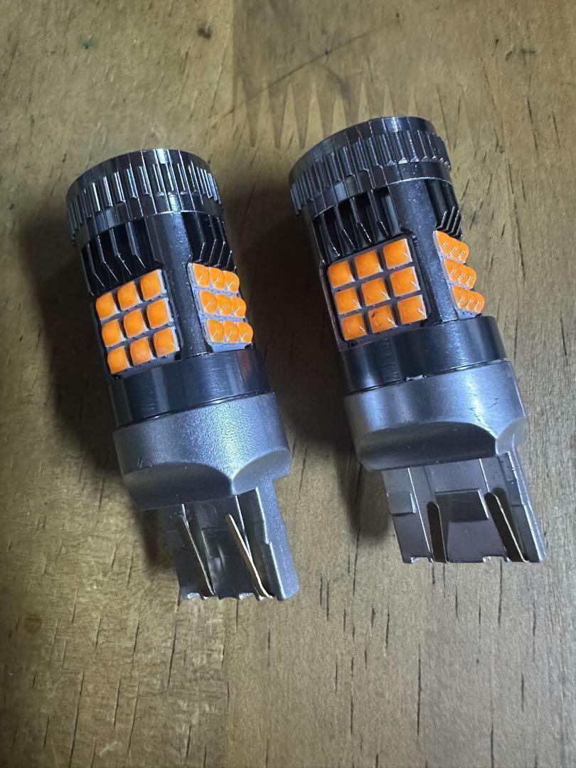 T20 ダブル LED 2球 50w 5200lm 爆光 7440イエロー358_画像6