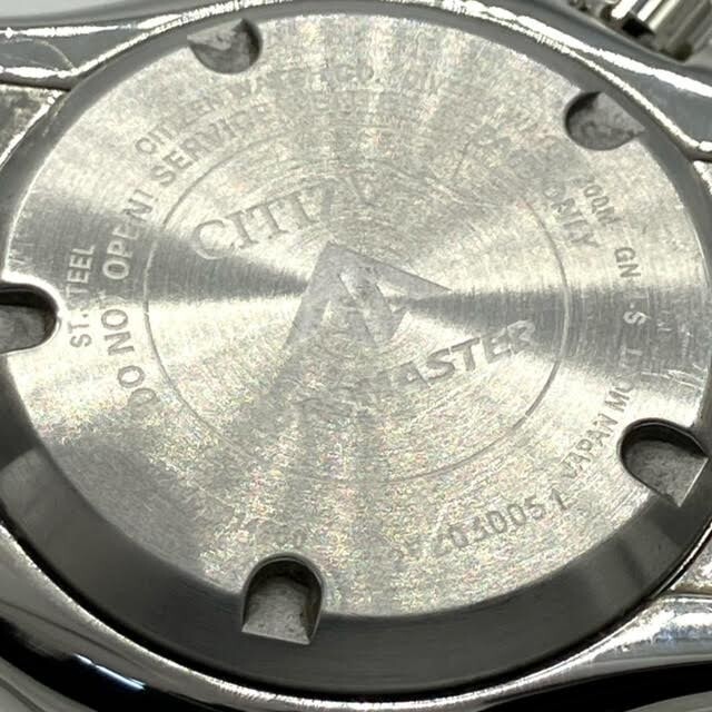 仙3【稼働】CITIZEN PROMASTER 8204-R014960 腕時計 自動巻 デイデイト シチズン プロマスター AT メンズ ブラック文字盤 ラウンド_画像5