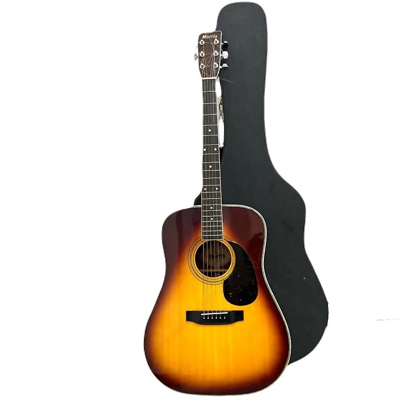 限定SALE，本物保証金108 Morris W-30 アコースティックギター モーリス アコギ ギター サンバースト ブラウン系 弦楽器 6弦 バンド(モーリス)｜売買されたオークション情報、yahooの商品情報をアーカイブ公開 - オ 本体