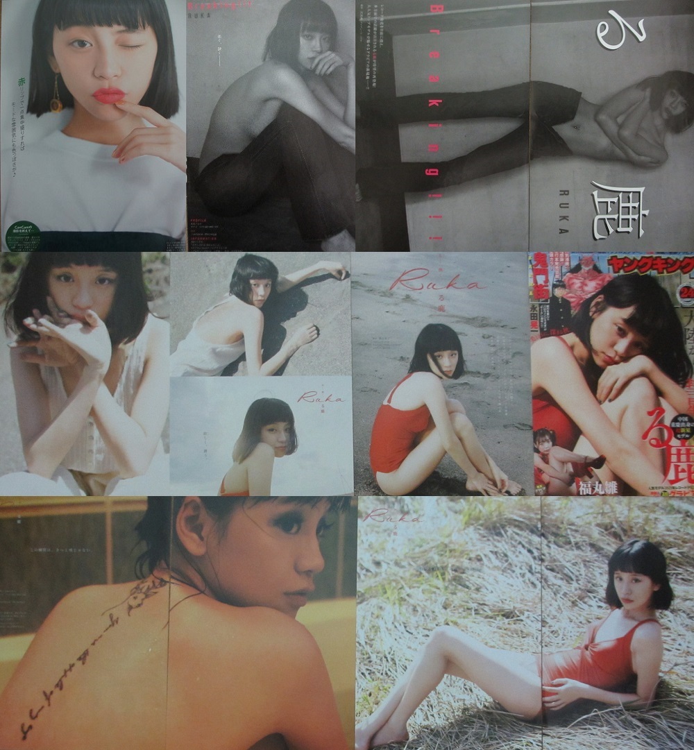 る鹿 切り抜き 24ページ　モデル　ノーブラ ワンピース水着 セクシーグラビアなど_画像1