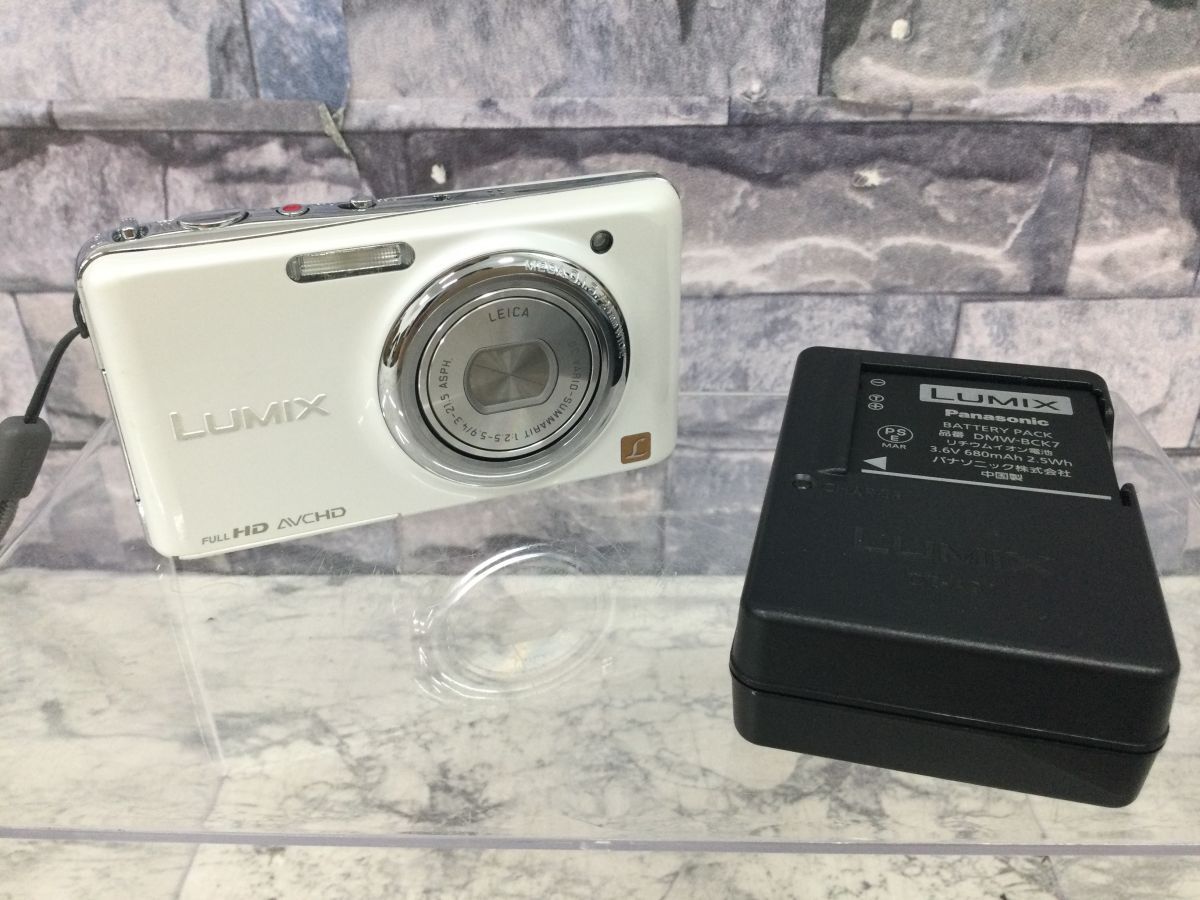 ●営KZ532-60【稼働品】Panasonic パナソニック LUMIX コンパクトデジタルカメラ DMC-FX77 コンデジ / デジカメ バッテリー 2個(gè)セット /k