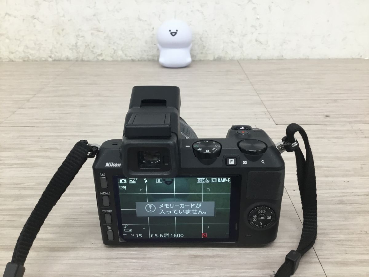 ●営YS238-80 【通電確認(rèn)済み】 Nikon ニコン 1 V2 ミラーレス一眼カメラ 10-30mm 1:3.5-5.6 ブラック 充電器付き